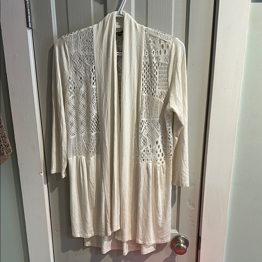 Cupio Cream Lace Cardigan
